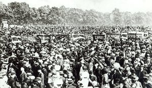 Große Demonstration für Frauenwahlrecht im Hyde Park, 21. Juni 1908