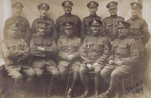 Gruppe englischer Soldaten, Erster Weltkrieg, Frankreich 1917 von English Photographer