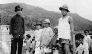 Gruppe von Männern in Hongkong