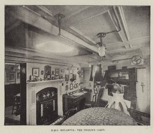 HMS Melampus, die Kabine des Prinzen von English Photographer