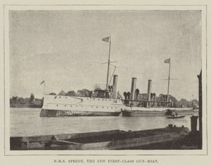 HMS Speedy, das neue erstklassige Kanonenboot von English Photographer