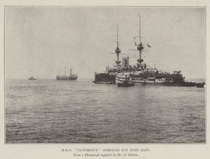 HMS Victorious auf Grund gelaufen vor Port Said von English Photographer