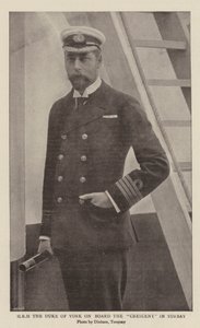 HRH der Herzog von York an Bord der Crescent in Torbay von English Photographer