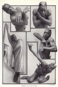 Habib Benglia, algerisch-französischer Tänzer und Schauspieler in der Rolle des Satans in Un Soir de Folie im Folies Bergere, Paris von English Photographer