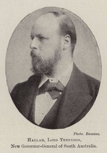 Hallam, Lord Tennyson, neuer Generalgouverneur von Südaustralien von English Photographer
