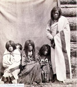 Hathead-Indianer, fotografiert von den Royal Engineers am Neunundvierzigsten Breitengrad von English Photographer