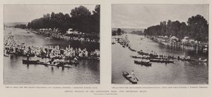 Henley-Regatta im Krönungsjahr, zwei wichtige Läufe von English Photographer
