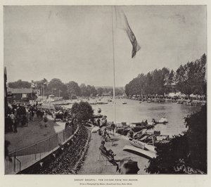 Henley Regatta, der Kurs von der Brücke von English Photographer