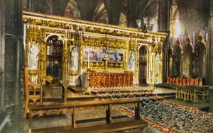 Hochaltar, Westminster Abbey, London von English Photographer