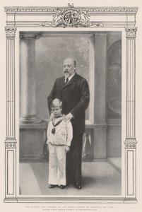 Seine Majestät König Edward VII. und Prinz Edward von Cornwall und York von English Photographer