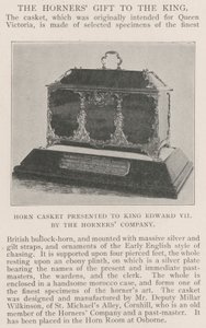 Hornkassette, präsentiert an König Edward VII von der Horners Company