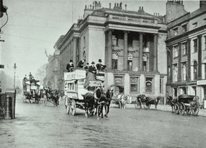 Pferdebusse in Waterloo Place, 1895