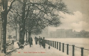 Hyde Park Corner im Winter, London von English Photographer