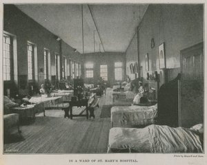 In einer Station des St. Marys Hospital, London von English Photographer
