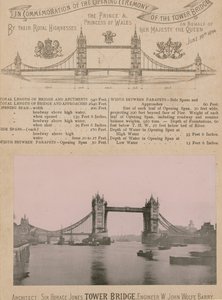 Zur Erinnerung an die Eröffnung der Tower Bridge von English Photographer