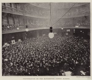 Einweihung des Baumwollmarktes in Manchester von English Photographer