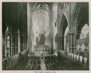 Innenansicht der Westminster Abbey von English Photographer