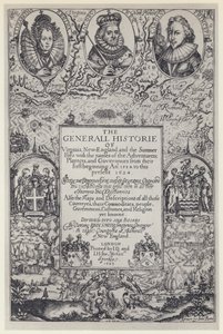 John Smith, Die allgemeine Geschichte von Virginia, J Dawson für M Sparkes 1624 von English Photographer