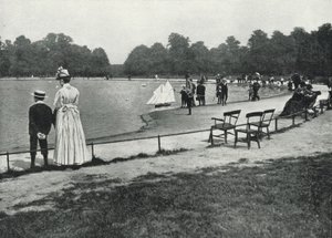 Kensington Gardens, der Round Pond von English Photographer