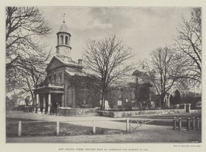 Kew Kirche, wo Prinzessin Mary von Cambridge 1866 heiratete von English Photographer