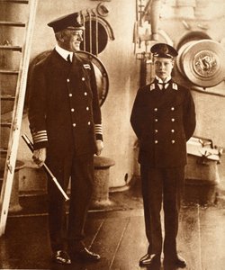 König Edward VIII. als Seekadett auf der H.M.S. Hindustan, 1910