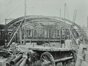Kings Cross Station: Bauarbeiten im Gange, 1862 von English Photographer