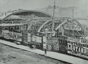 Kings Cross Station: Bauarbeiten im Gange, 1862 von English Photographer