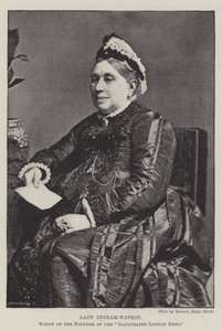 Lady Ingram-Watkin, Witwe des Gründers der Illustrated London News von English Photographer
