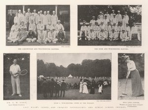 Die Tennis- und Krocketturniere der letzten Woche und das Cricket der öffentlichen Schulen von English Photographer