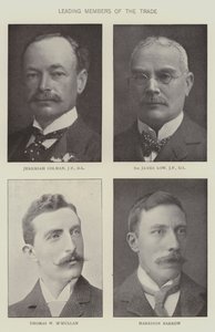 Führende Mitglieder des Lebensmittelhandels (s/w Foto) von English Photographer