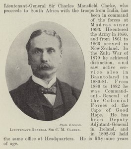Generalleutnant Sir C. M. Clarke von English Photographer