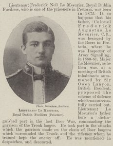 Leutnant Le Mesurier, Royal Dublin Fusiliers (Gefangener) von English Photographer