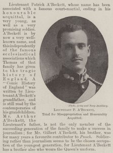 Leutnant P ABeckett, wegen Unterschlagung angeklagt und ehrenhaft freigesprochen von English Photographer