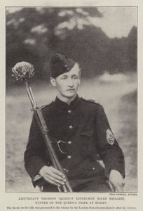 Leutnant Thomson (Queens Edinburgh Rifle Brigade), Gewinner des Queens Prize in Bisley