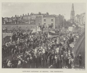 Life-Boat Saturday in Bristol, die Prozession von English Photographer