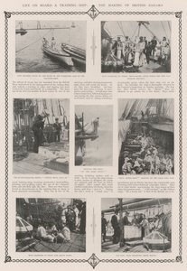 Leben an Bord eines Ausbildungsschiffs, die Ausbildung britischer Seeleute