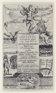 Longinus, G. T. für G. Webb, Oxford 1636 (s/w Foto) von English Photographer