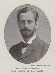 Lord George Hamilton, neuer Kapitän von Deal Castle von English Photographer