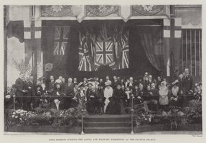 Lord Roberts eröffnet die Marine- und Militärausstellung im Crystal Palace von English Photographer