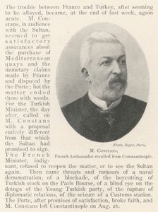 M Constans, französischer Botschafter aus Konstantinopel zurückgerufen von English Photographer