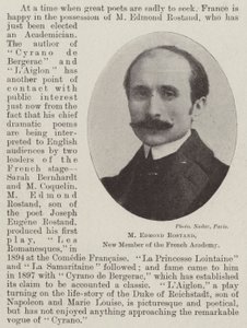 M. Edmond Rostand, neues Mitglied der französischen Akademie von English Photographer