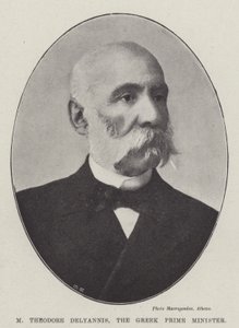 M Theodore Delyannis, der griechische Premierminister von English Photographer