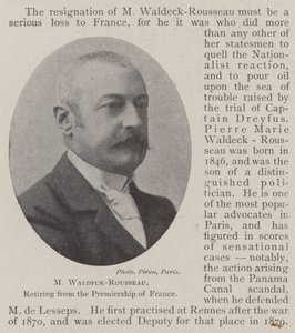 M. Waldeck-Rousseau, Rücktritt vom Amt des Premierministers von Frankreich von English Photographer