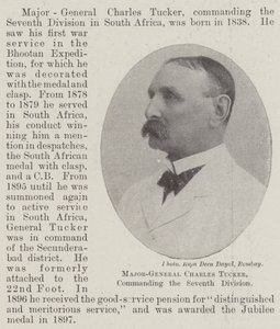 Generalmajor Charles Tucker, Kommandeur der Siebten Division von English Photographer