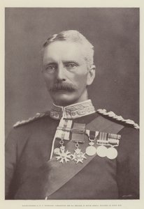 Generalmajor E R P Woodgate, Kommandeur der 9. Brigade in Südafrika, verwundet bei Spion Kop