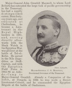 Generalmajor J G Maxwell, Provisorischer Gouverneur des Transvaal von English Photographer