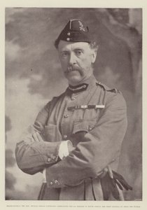 Generalmajor der ehrenwerte Neville Gerald Lyttelton, Kommandeur der 4. Brigade in Südafrika, der erste General, der den Tugela überquerte