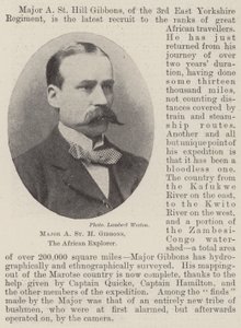 Major A St H Gibbons, der Afrikaforscher von English Photographer