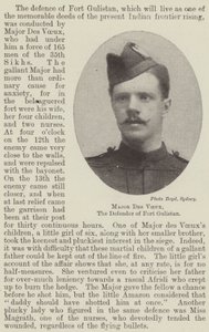 Major Des Voeux, der Verteidiger von Fort Gulistan von English Photographer