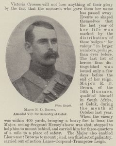Major E D Brown, mit dem Victoria-Kreuz für Tapferkeit in Geluk ausgezeichnet von English Photographer
